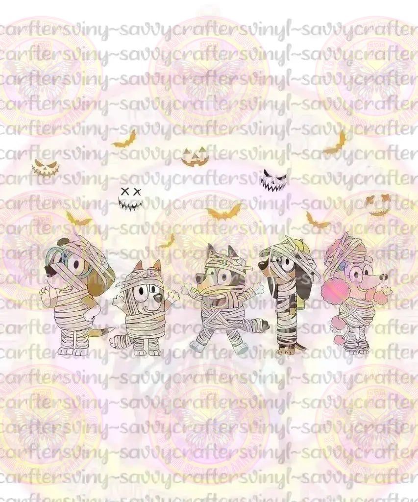 Funny TV Dogs Mummy Halloween - Savvy Crafters Vinyl & Gifts