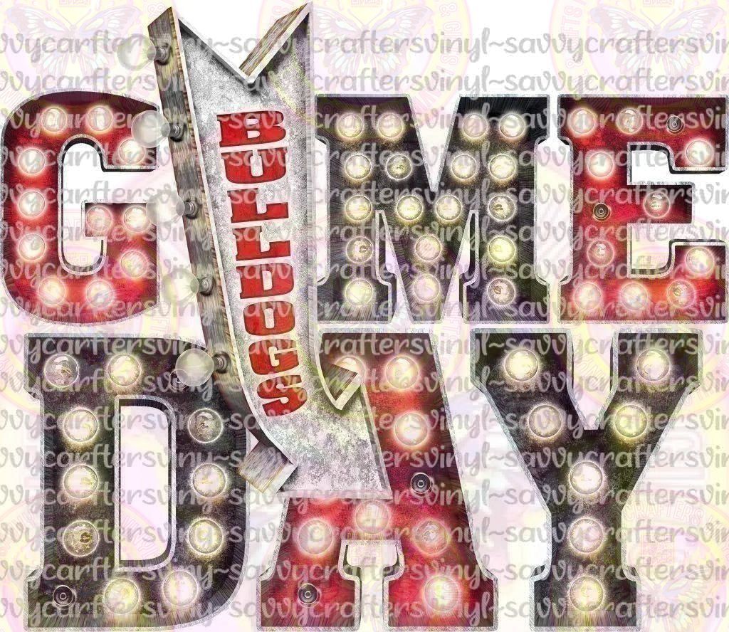 Game Day Bulldogs Markee - Savvy Crafters Vinyl & Gifts