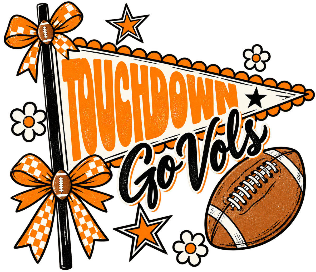 Game Day Tennessee Football Pennant - Savvy Crafters Vinyl & Gifts