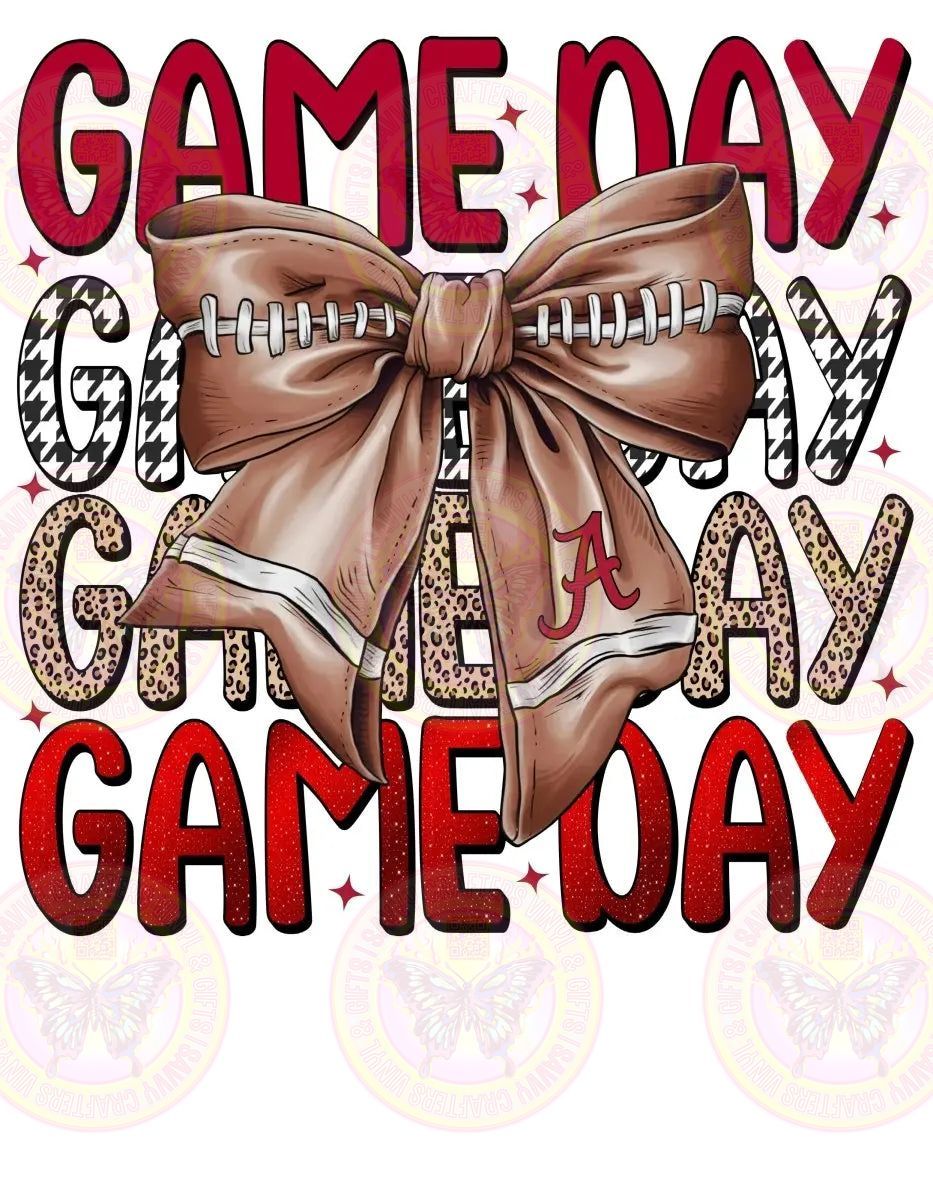 Gameday Alabama Coquette Bow - Savvy Crafters Vinyl & Gifts