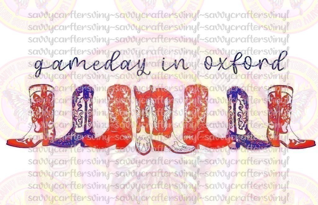 Gameday Boots Oxford Ole Miss - Savvy Crafters Vinyl & Gifts