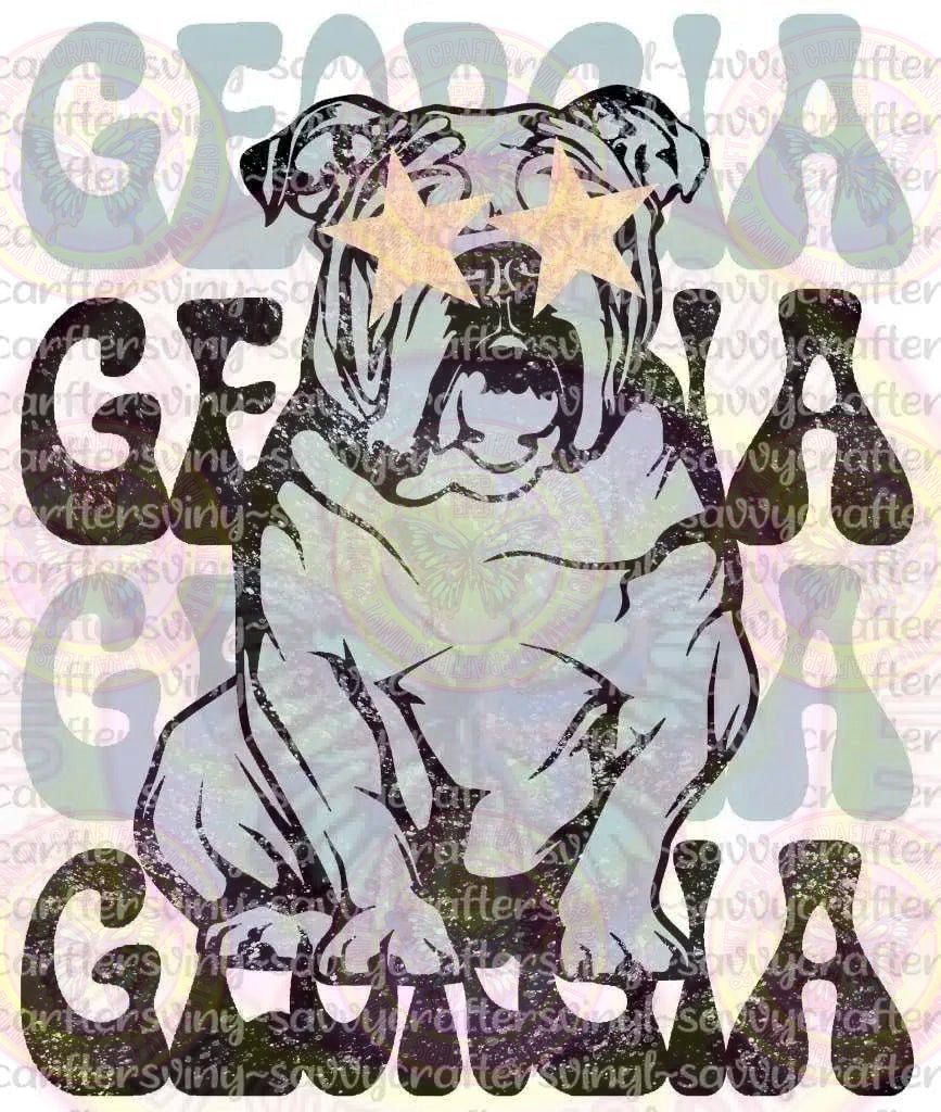 Georgia Bulldogs Stars - Savvy Crafters Vinyl & Gifts