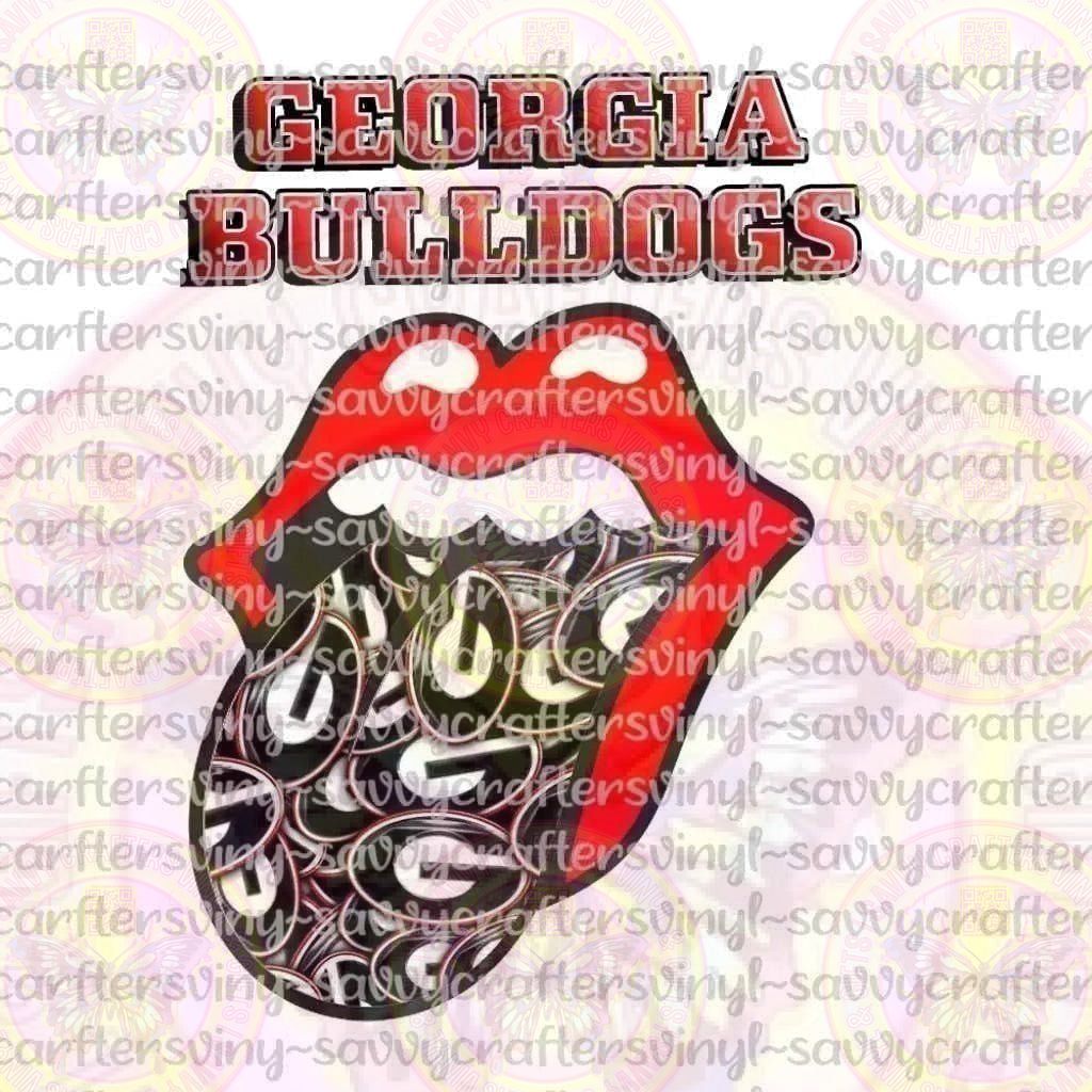 Georgia Bulldogs Tongue1 - Savvy Crafters Vinyl & Gifts