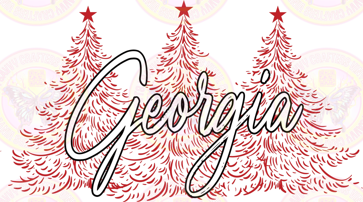 Georgia Christmas Trees - Savvy Crafters Vinyl & Gifts