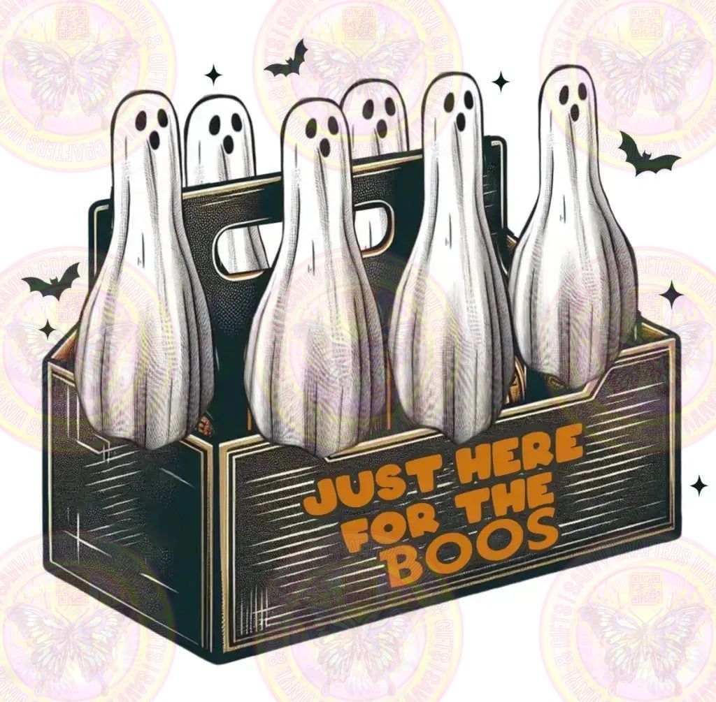 Ghost Bottles Here for the Boos Funny - Savvy Crafters Vinyl & Gifts