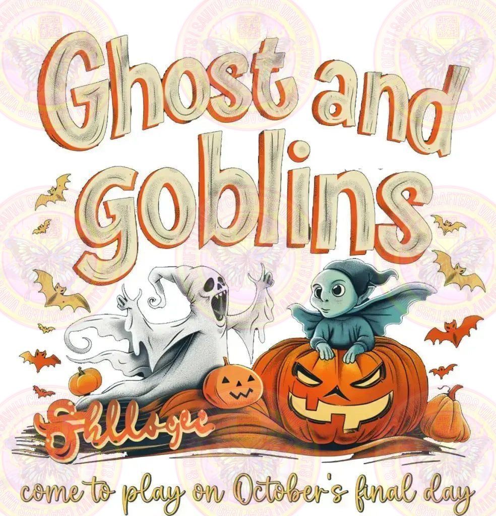 Ghost & Goblins Retro Vintage Cartoon - Savvy Crafters Vinyl & Gifts