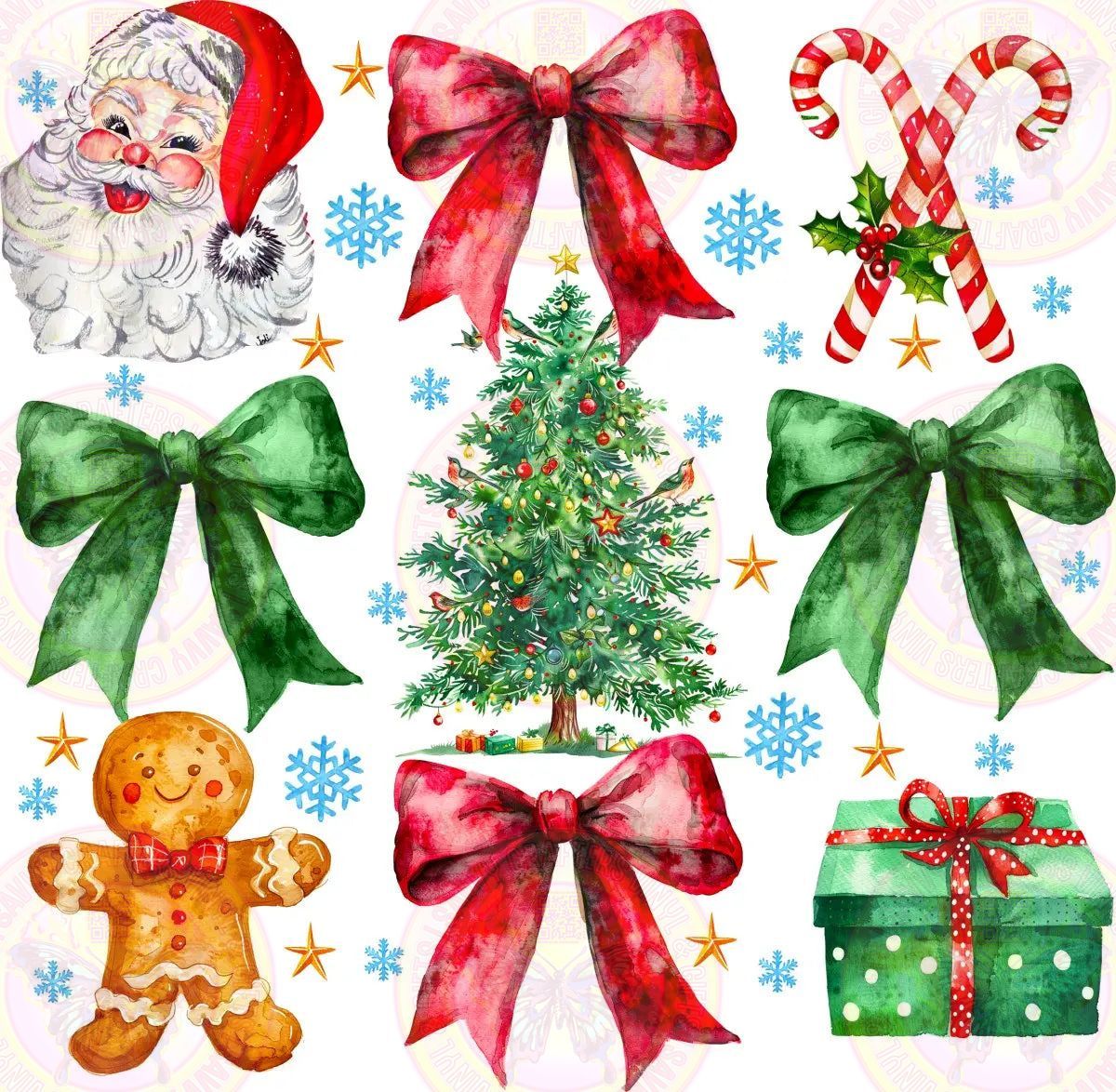 Gingerbread Coquette Christmas Grid - Savvy Crafters Vinyl & Gifts