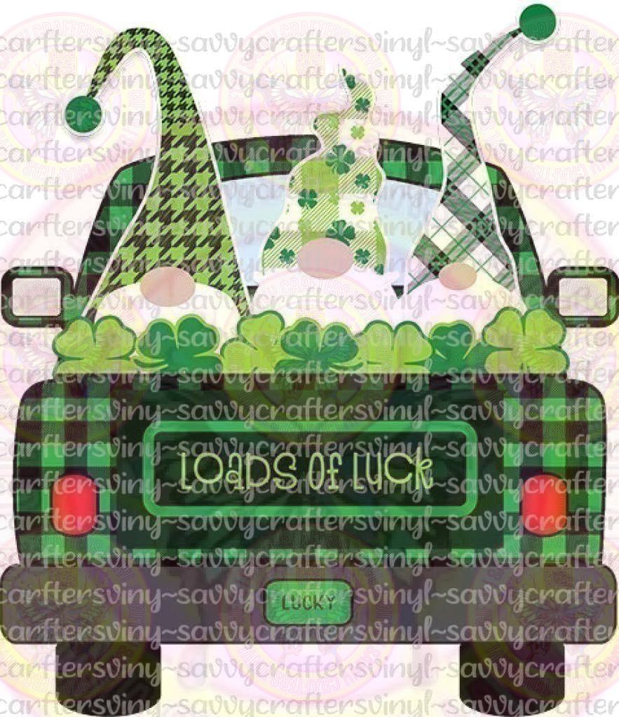 Gnomes Loads of Luck St. Patrick's Day - Savvy Crafters Vinyl & Gifts