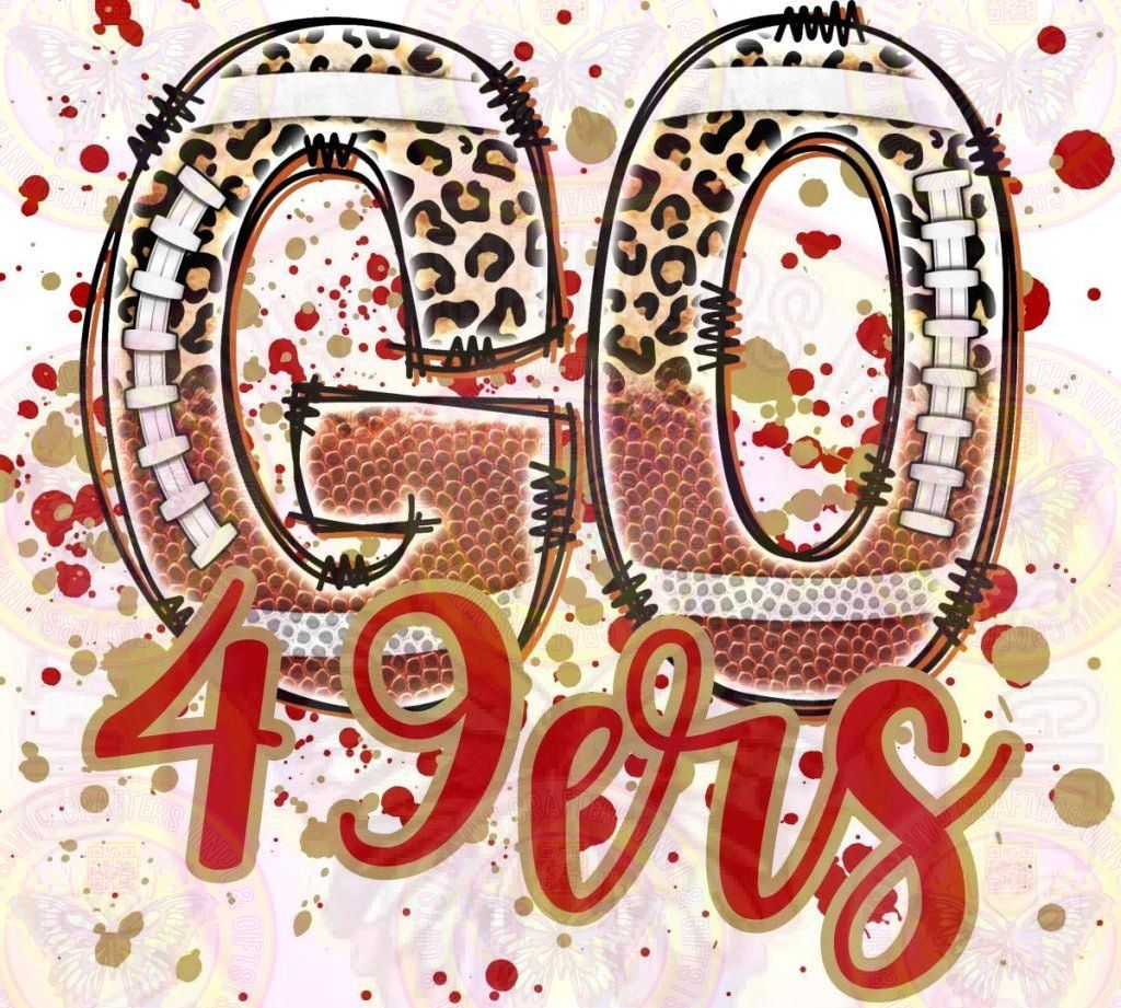 GO 49ers Cheetah - Savvy Crafters Vinyl & Gifts