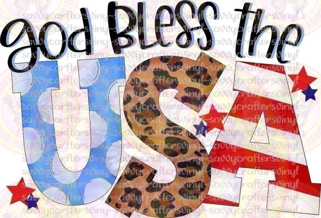 God Bless the USA - Savvy Crafters Vinyl & Gifts