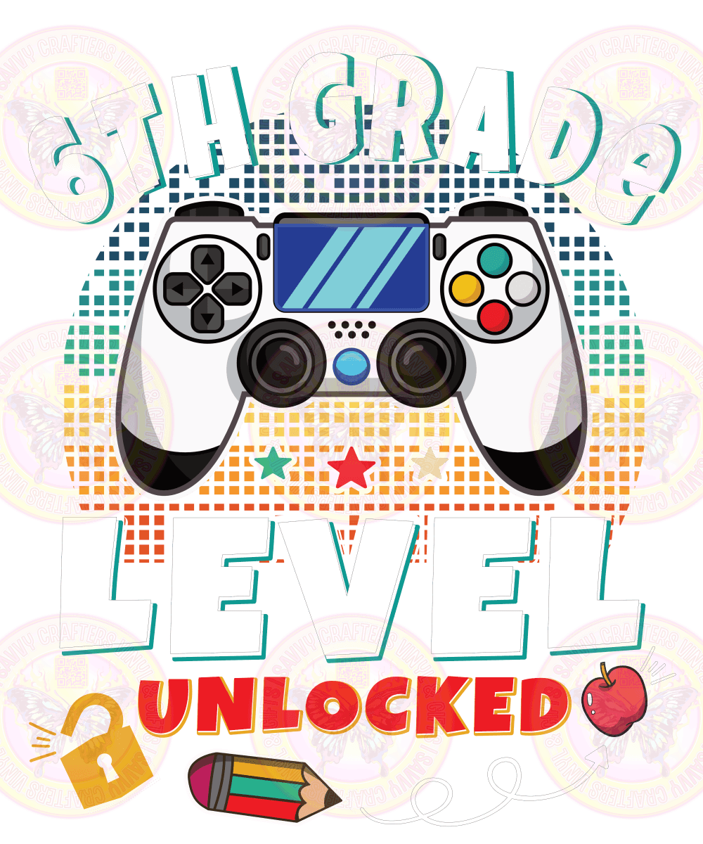 Grade Level Unlocked Gamer - Savvy Crafters Vinyl & Gifts
