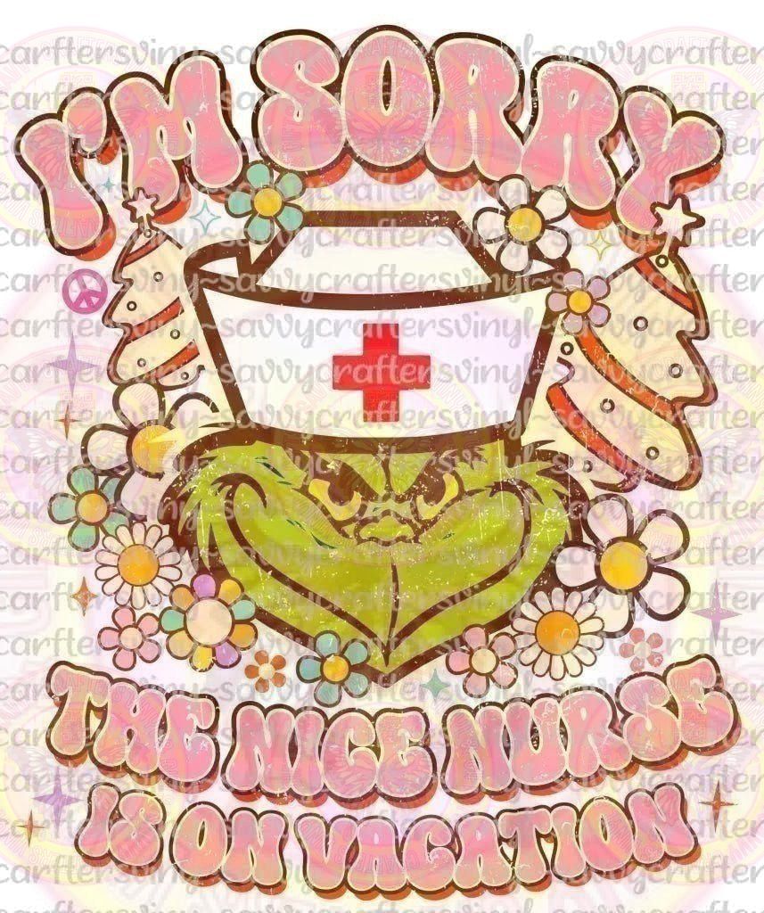 Grinch Nice Nurse - Savvy Crafters Vinyl & Gifts