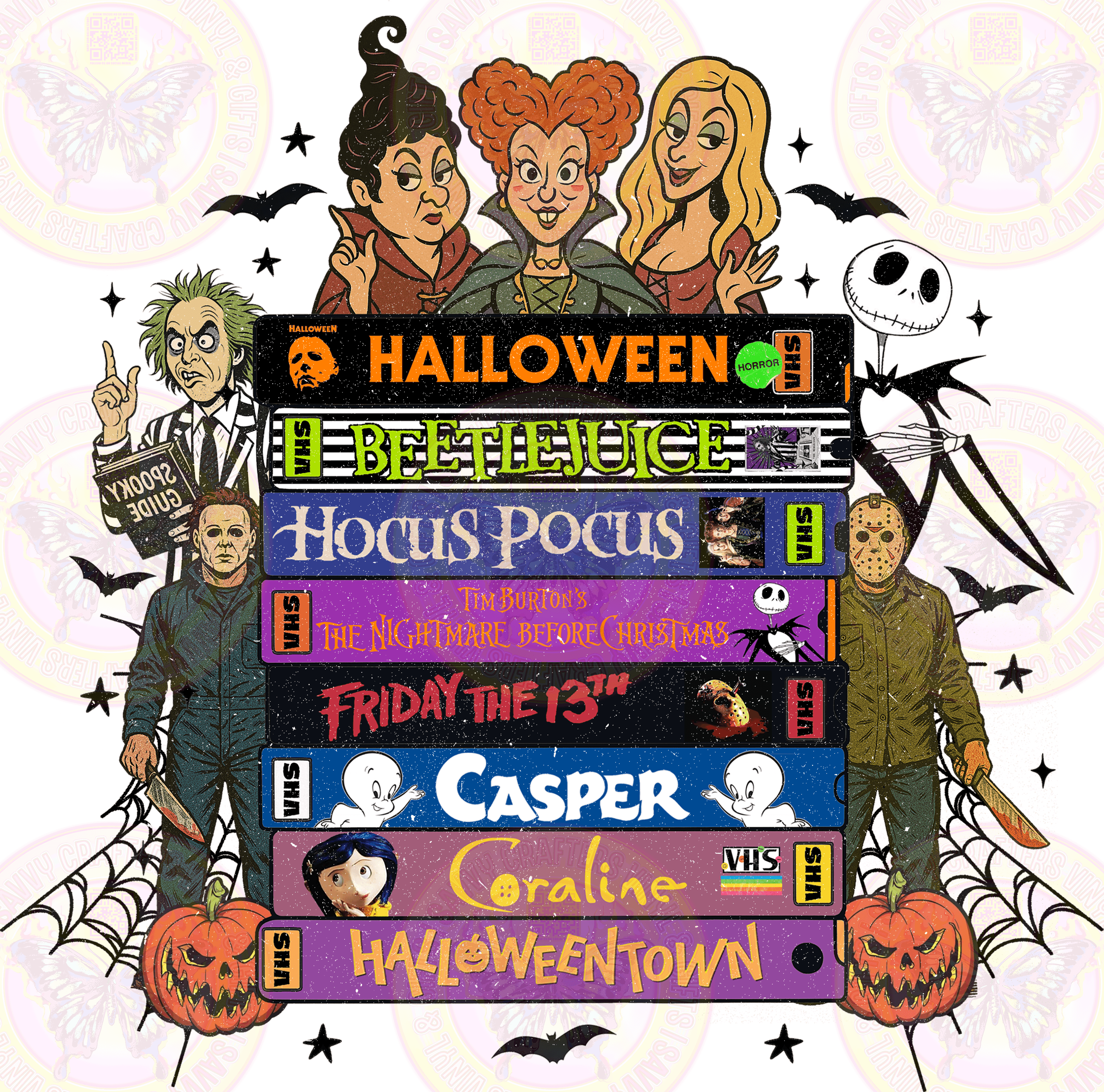 Halloweeeeeeenn VHS Classics Black Version - Savvy Crafters Vinyl & Gifts