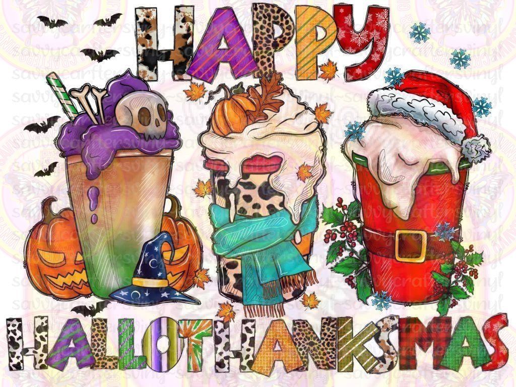 Happy Hallothanksmas - Savvy Crafters Vinyl & Gifts