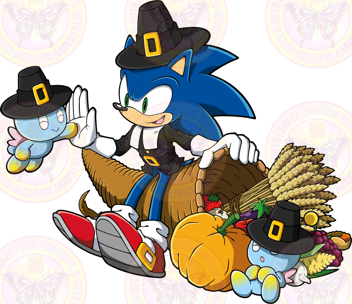 Hedgehog Thanksgiving Cornucopia - Savvy Crafters Vinyl & Gifts