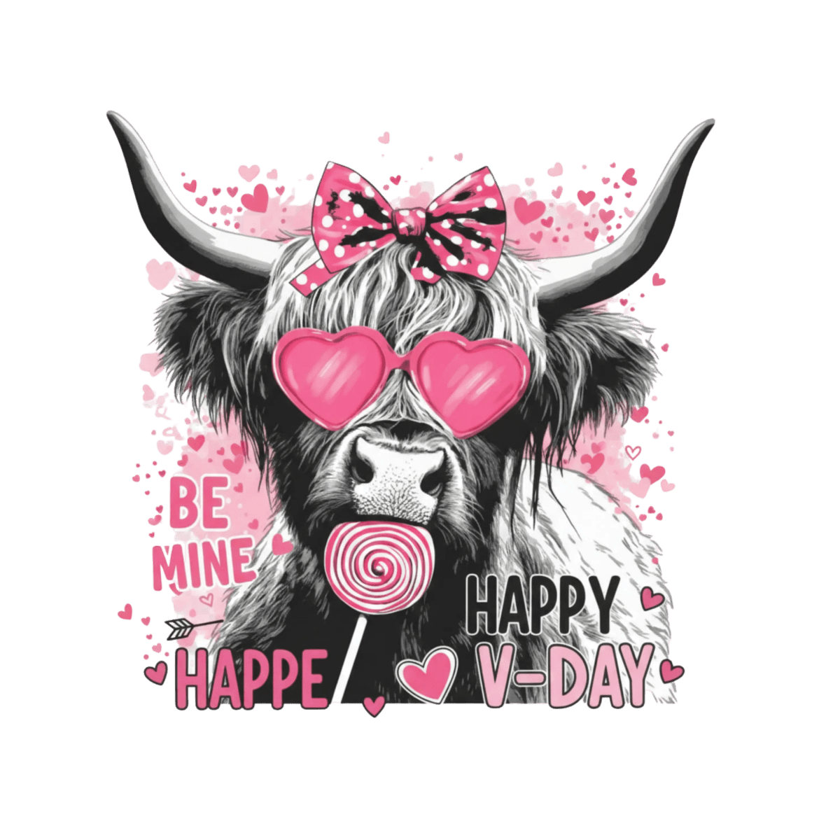 Highland Cow Sucker - Savvy Crafters Vinyl & Gifts