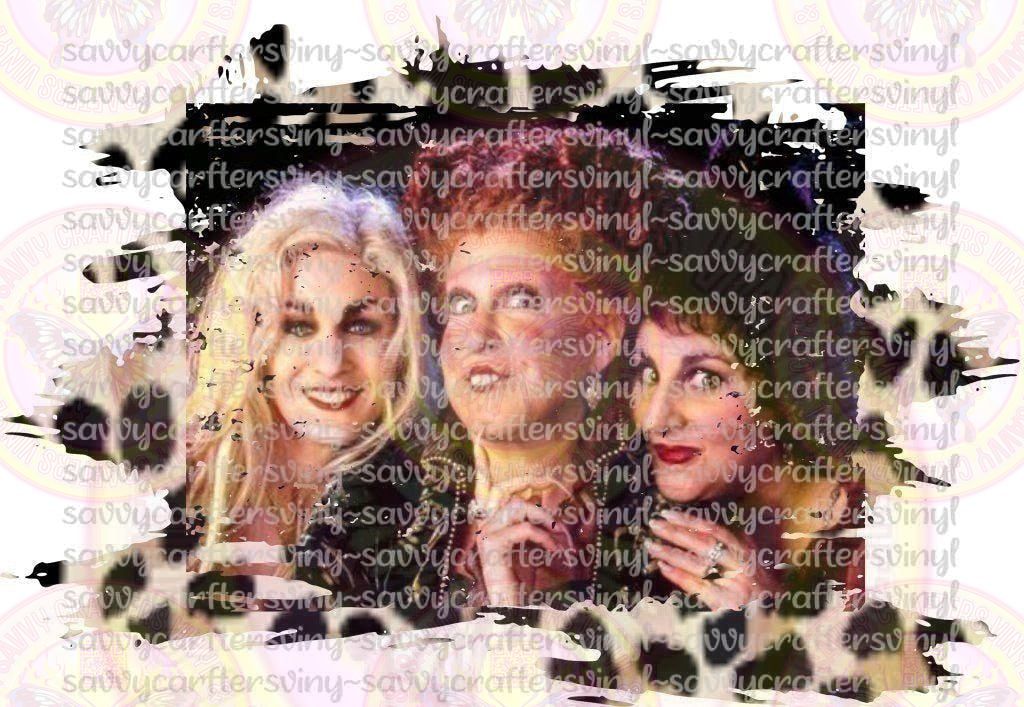 Hocus Pocus Leopard Distressed - Savvy Crafters Vinyl & Gifts