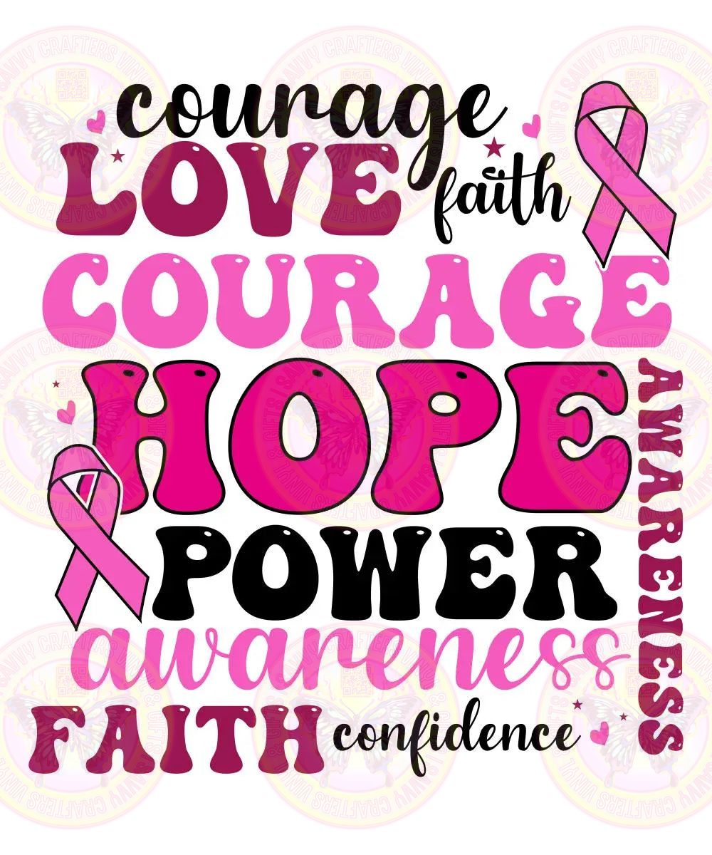 HOPE Power Faith DTF Transfer - Savvy Crafters Vinyl & Gifts