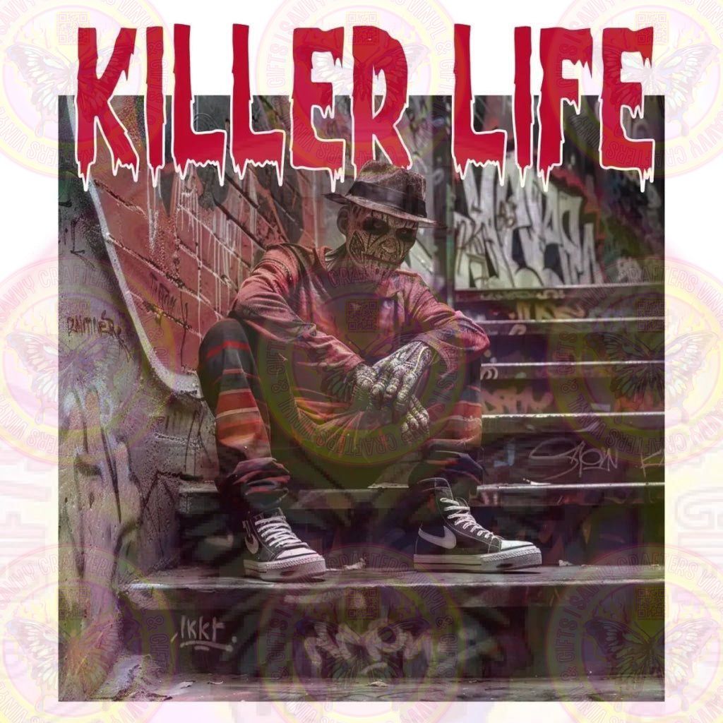 Horror Freddy Krueger Life DTF Sublimation Transfer - Savvy Crafters Vinyl & Gifts