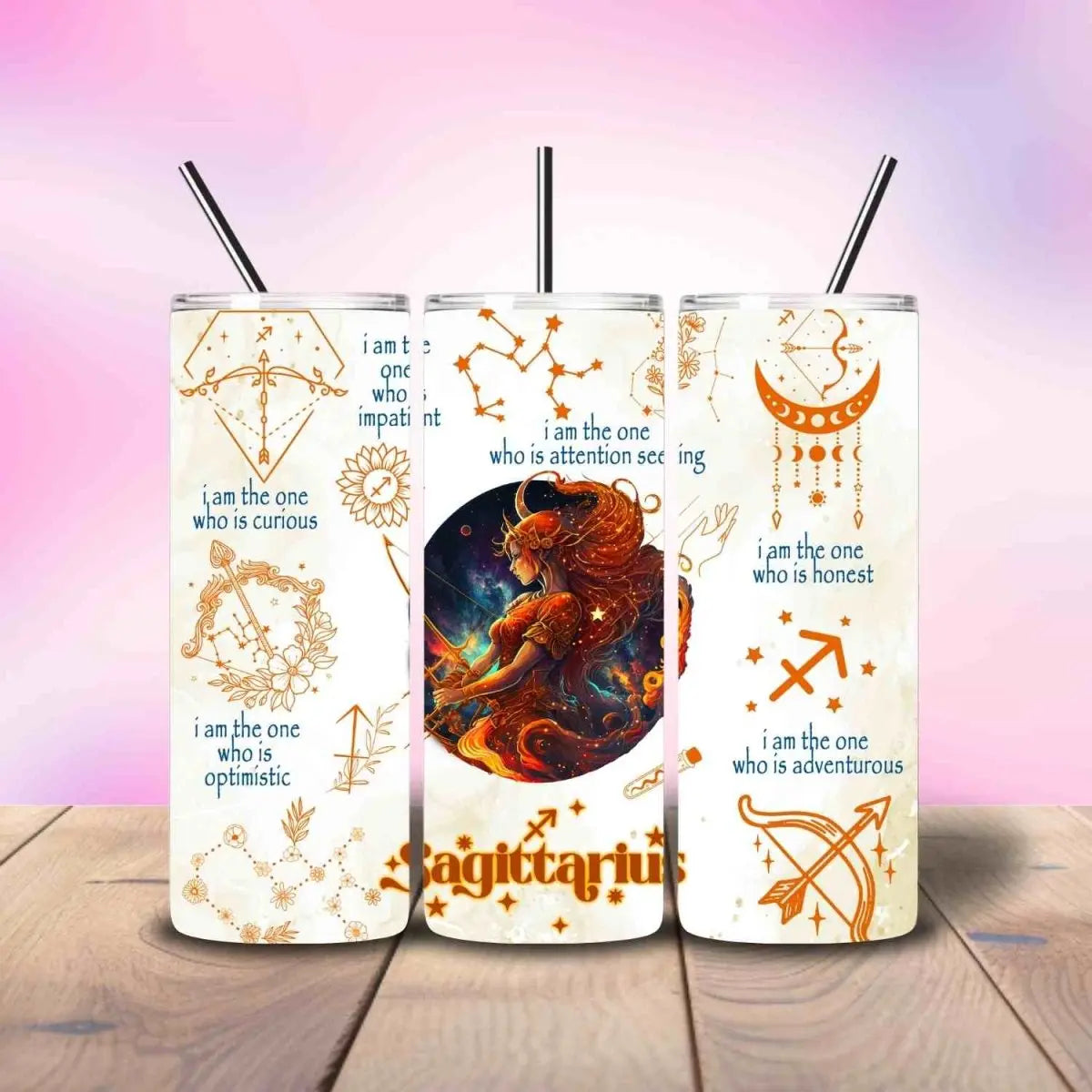 I am the Sagittarius Zodiac - Fully Completed Tumbler Skinny Straight 20/30oz - Savvy Crafters Vinyl & Gifts