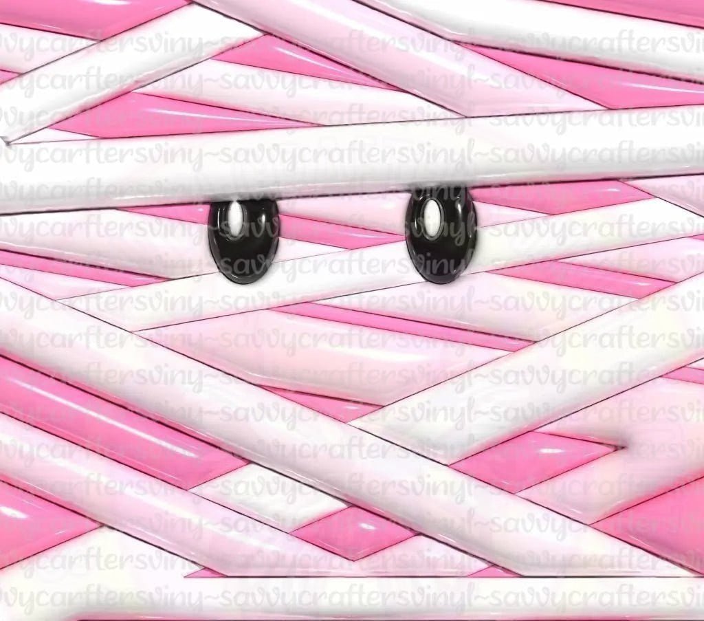 Inflated Mummy Wrap 20oz straight Tumbler wrap - Savvy Crafters Vinyl & Gifts