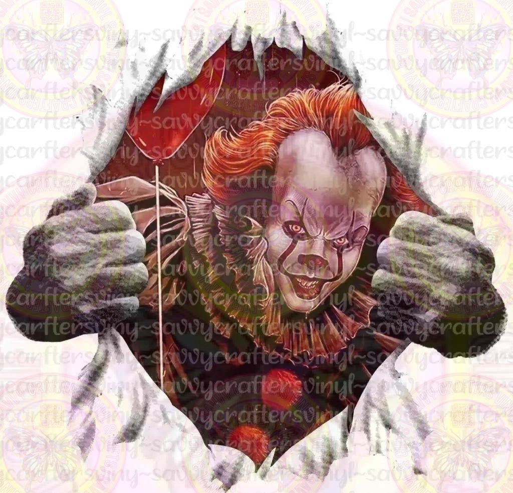 It Ripping through Shirt Cool Effect - Savvy Crafters Vinyl & Gifts