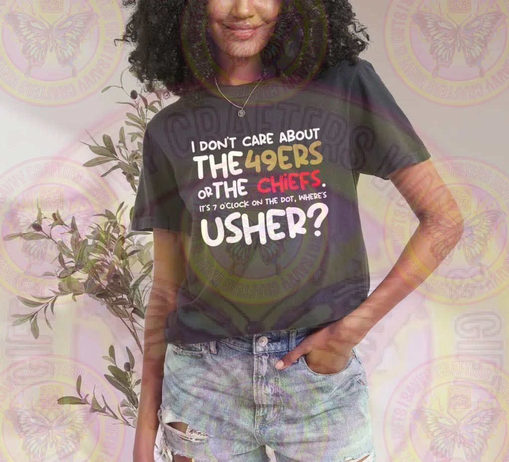 It's seven O'clock on the dot where's Usher White - Savvy Crafters Vinyl & Gifts