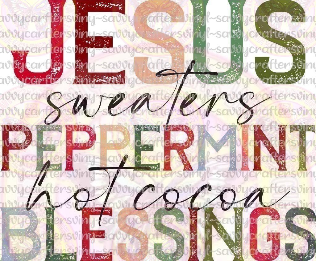 Jesus Peppermint Blessings - Savvy Crafters Vinyl & Gifts