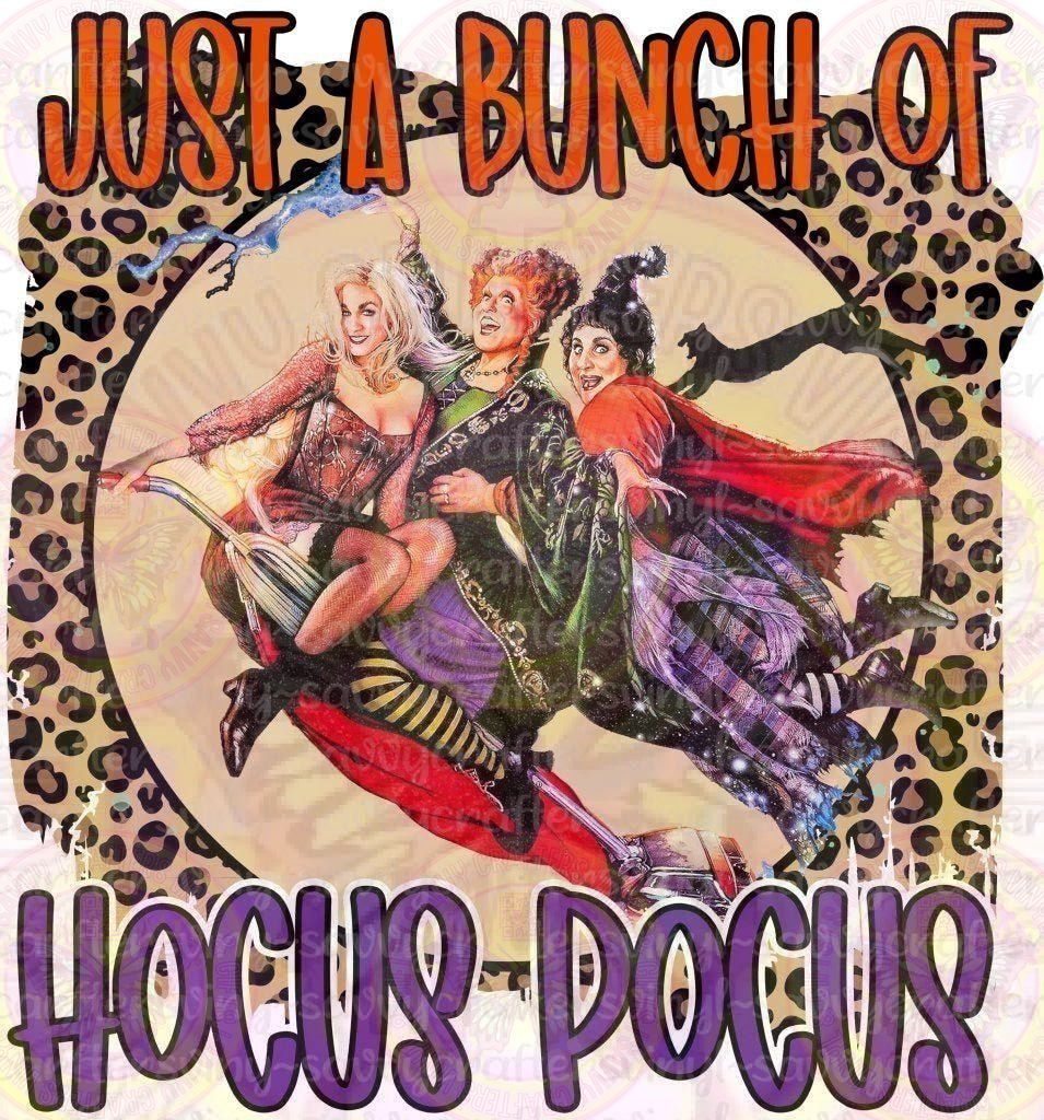 Just a Bunch Of Hocus Pocus Leopard - Savvy Crafters Vinyl & Gifts