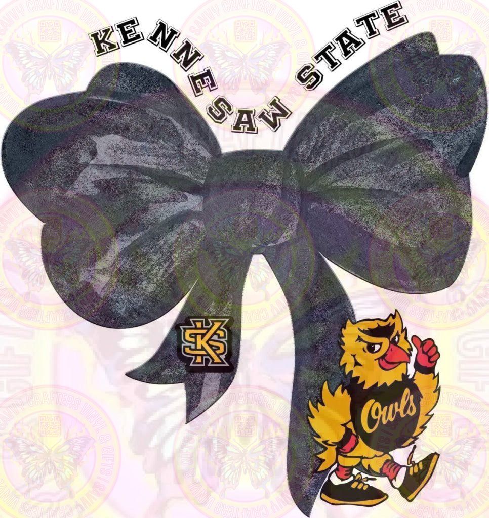 KSU Owl Coquette Bow - Savvy Crafters Vinyl & Gifts