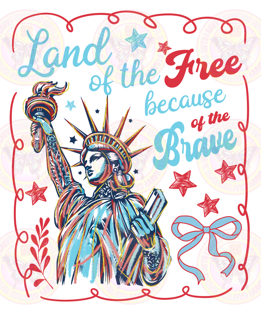 Land of the Free Boho Vintage - Savvy Crafters Vinyl & Gifts