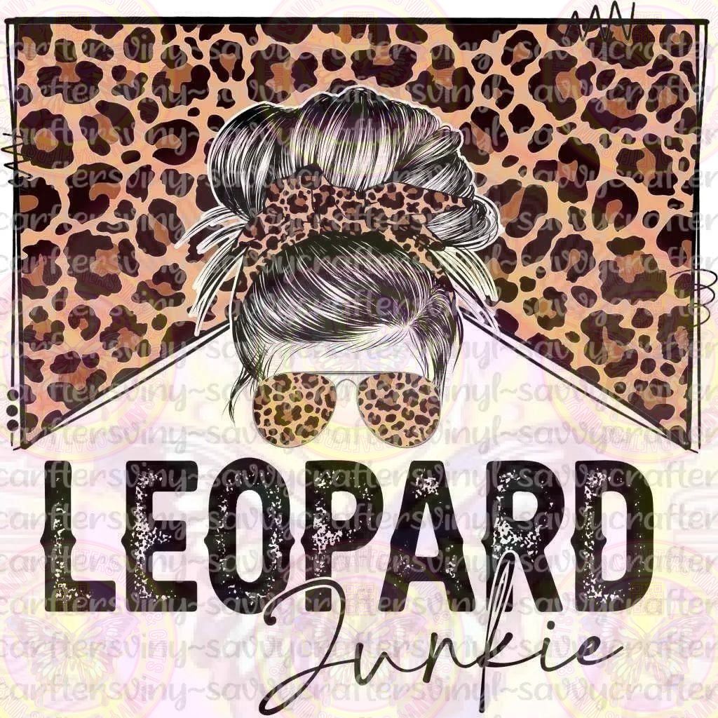 Leopard Junkie Bun Head - Savvy Crafters Vinyl & Gifts