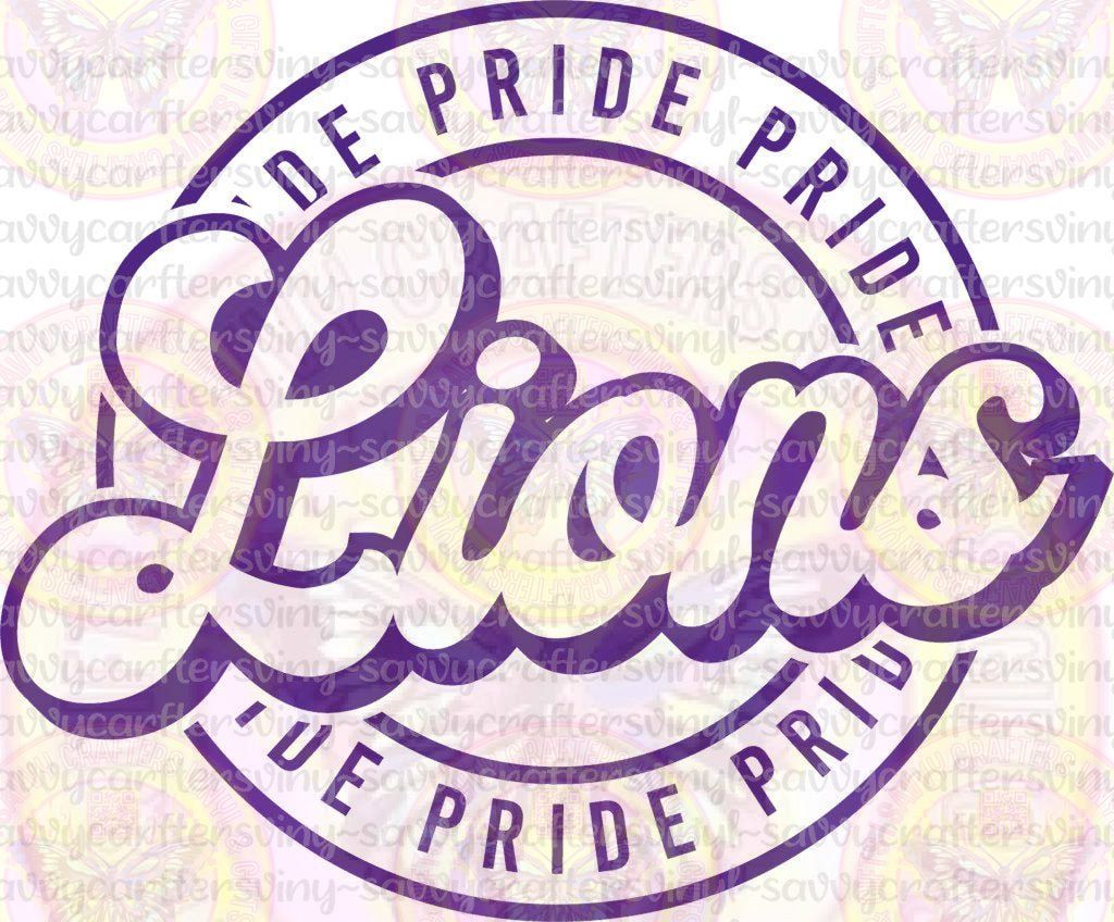 Lion Pride Circle - Savvy Crafters Vinyl & Gifts