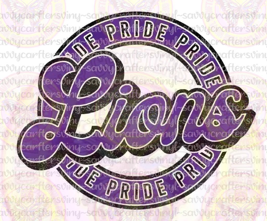 Lion Pride Circle Duo Tone - Savvy Crafters Vinyl & Gifts