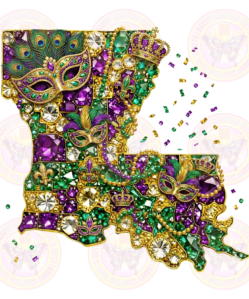 Louisiana Mardi Gras Party - Savvy Crafters Vinyl & Gifts