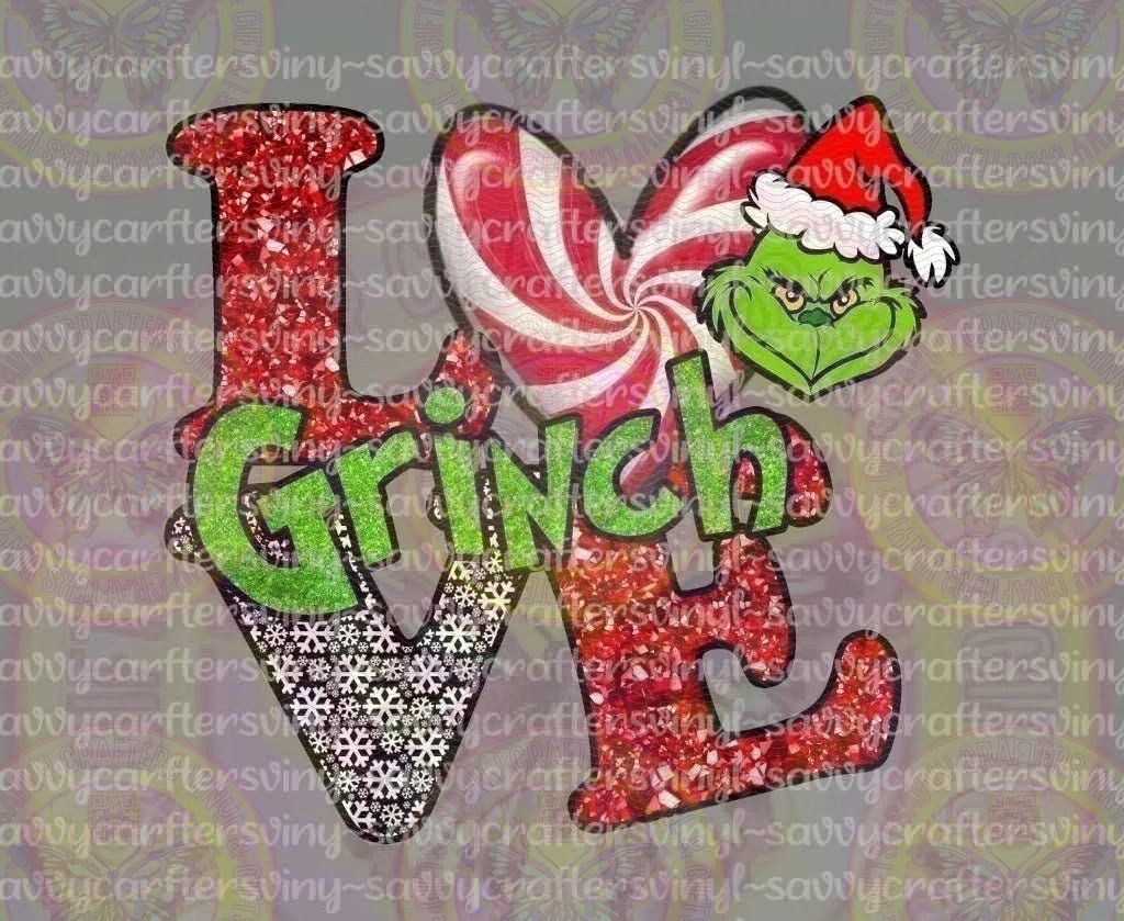 LOVE Grinch Peppermint - Savvy Crafters Vinyl & Gifts