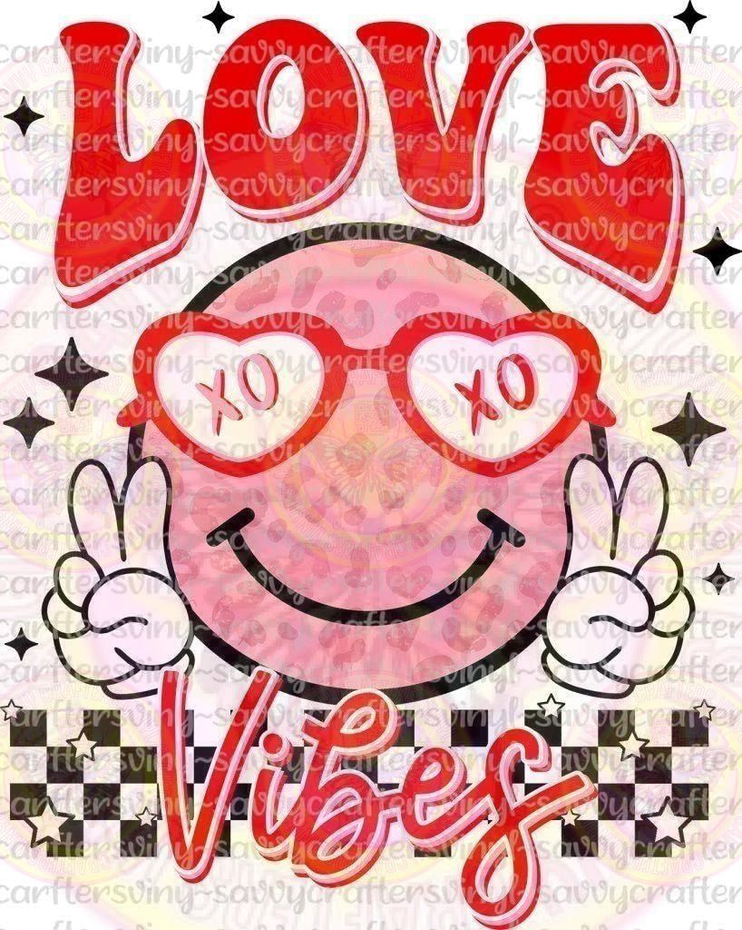 Love Vibes Smiley Face - Savvy Crafters Vinyl & Gifts