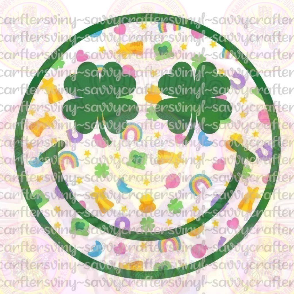 Luck Charmed Smiley Face - Savvy Crafters Vinyl & Gifts