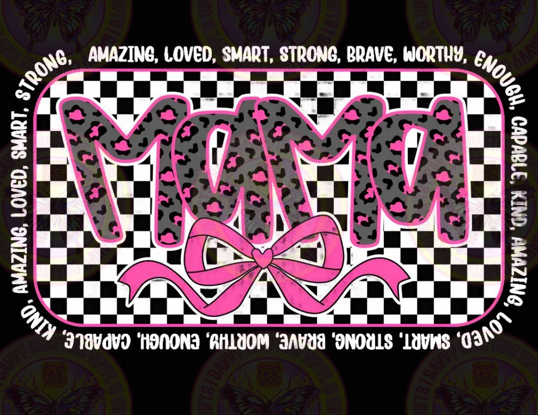 Mama Coquette retro 50's White text - Savvy Crafters Vinyl & Gifts