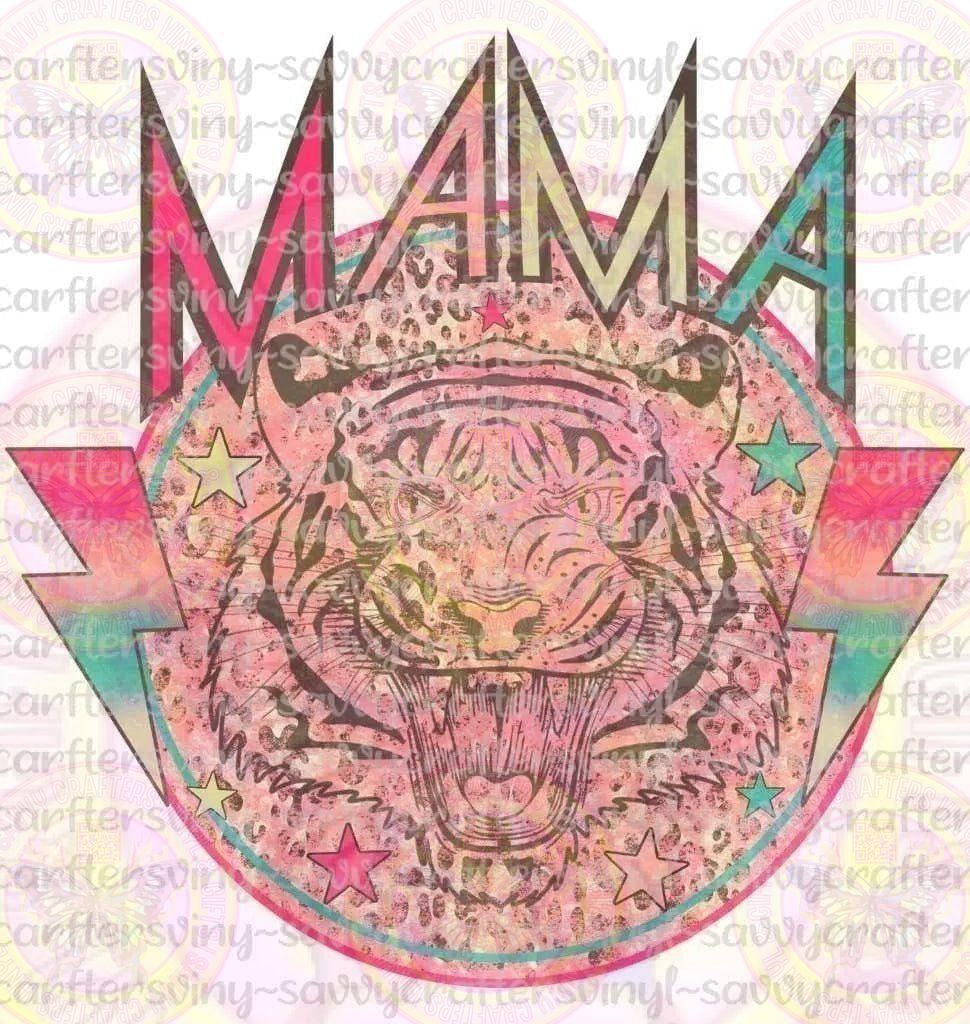 Mama Tiger Vintage Boho - Savvy Crafters Vinyl & Gifts