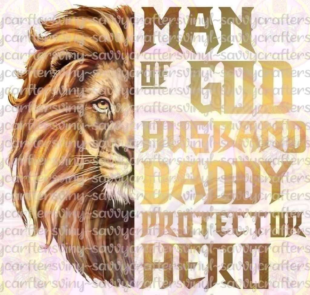 Man of God Gold - Savvy Crafters Vinyl & Gifts