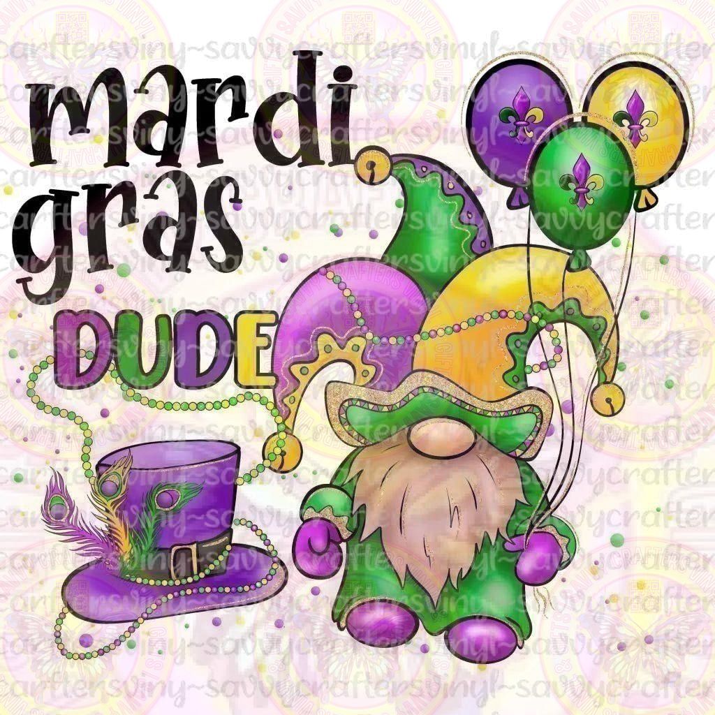Mardi Gras Dude - Savvy Crafters Vinyl & Gifts