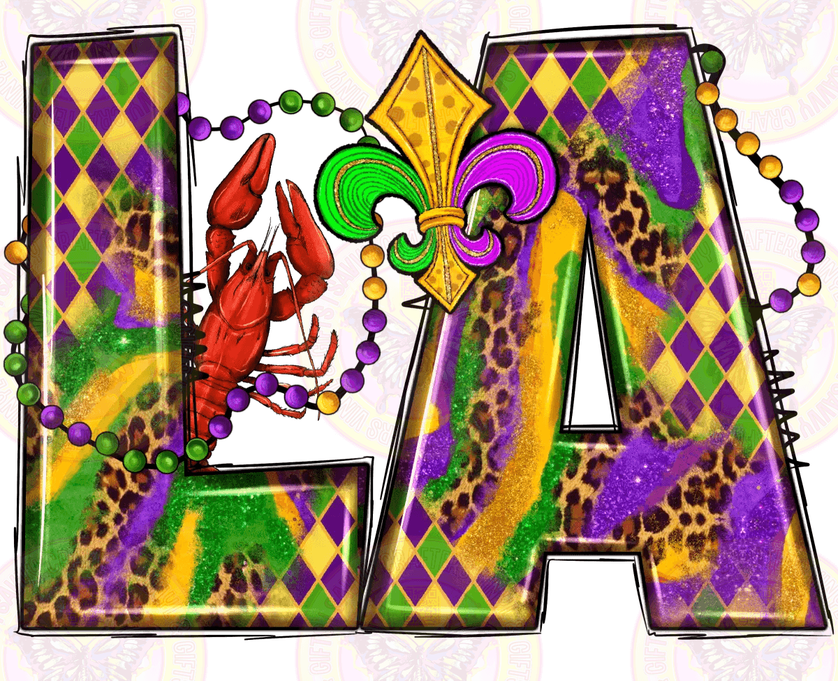Mardi Gras LA VIVID - Savvy Crafters Vinyl & Gifts