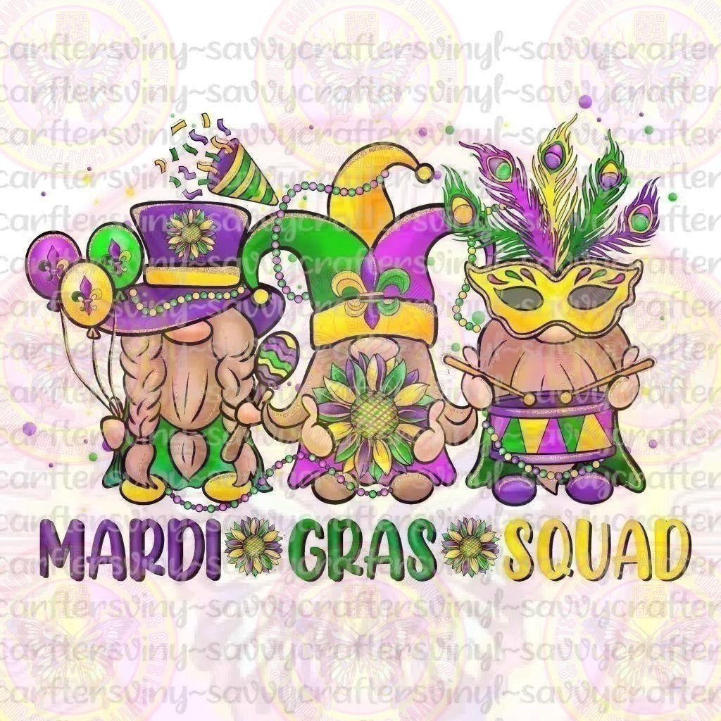 Mardi Gras Squad Gnomes - Savvy Crafters Vinyl & Gifts