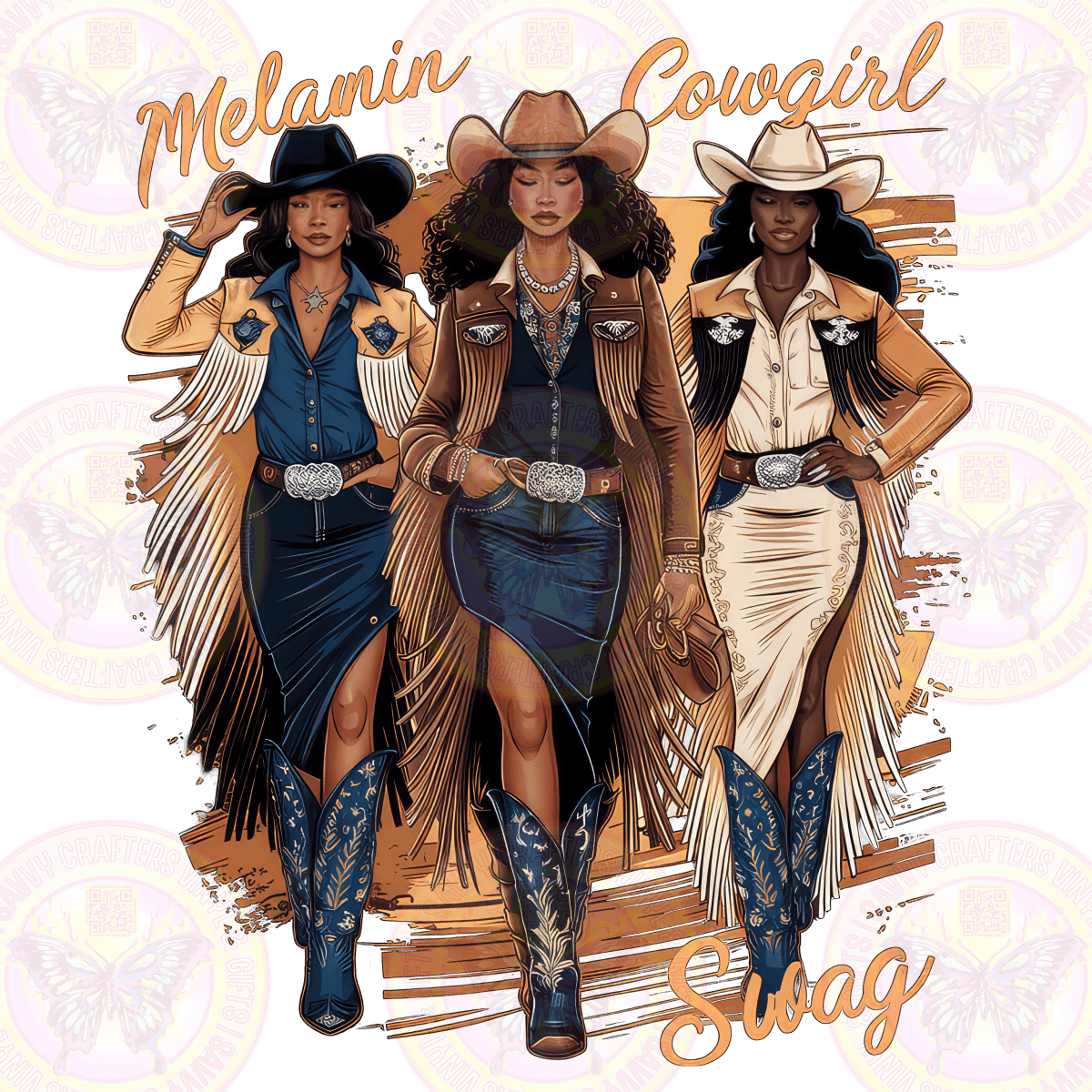 Melanin Cowgirl Swag - Savvy Crafters Vinyl & Gifts