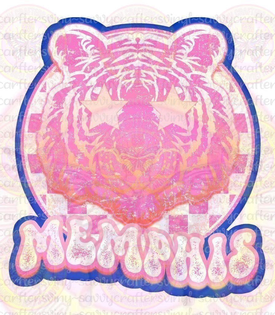 Memphis Tigers Ombre - Savvy Crafters Vinyl & Gifts