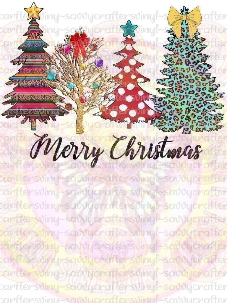 Merry Christmas Trees Serape - Savvy Crafters Vinyl & Gifts