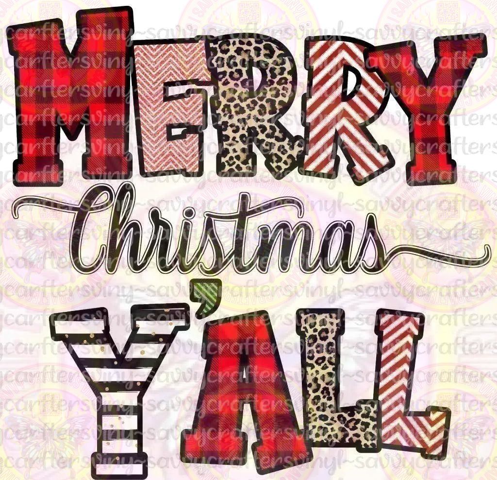 Merry Christmas Y'all - Savvy Crafters Vinyl & Gifts