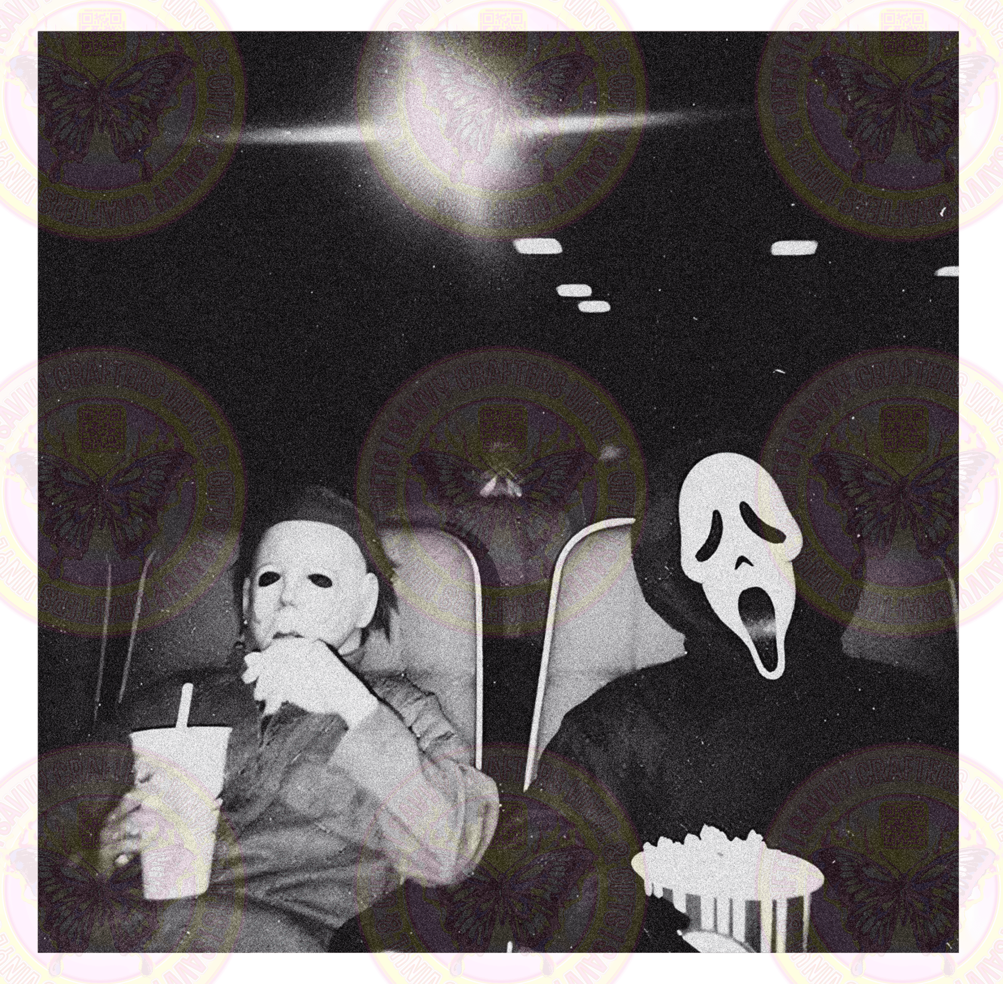 Movie Buddies Cinematic B&W Nostalgia - Savvy Crafters Vinyl & Gifts