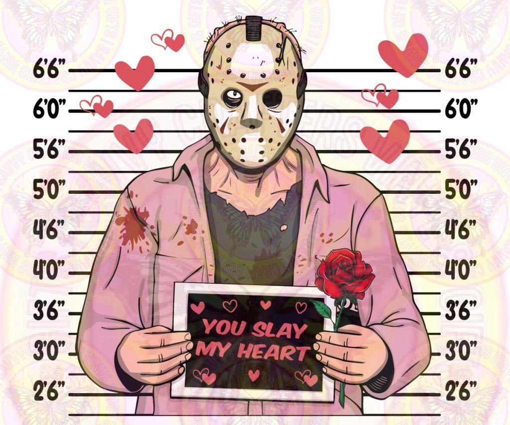 Mugshot Horror Transfer Jason - Savvy Crafters Vinyl & Gifts